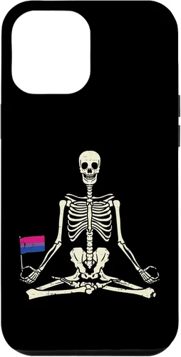 Vista 25 de Funda de regalo para iPhone 13 Pro Skeleton Yoga Namaste Bisexual Pride Flag Yogi LGBTQ Bi
