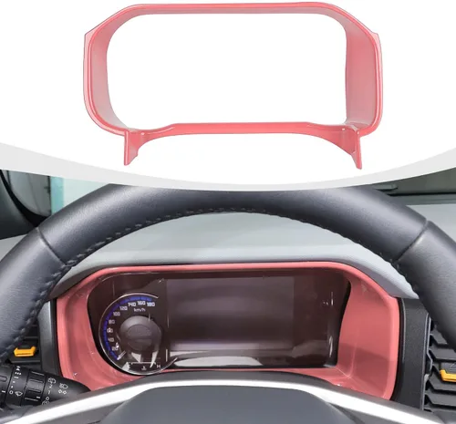 Vista 14 de RAZPOY Para Bronco - Cubierta de tablero de control central compatible con accesorios interiores Ford Bronco 2021-2024, color azul
