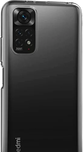Vista 5 de MaiJin Funda para Xiaomi Mi Redmi Note 11 / Redmi Note 11S 4G (6.43 pulgadas) Suave TPU Goma Gel Parachoques Transparente Cubierta Trasera