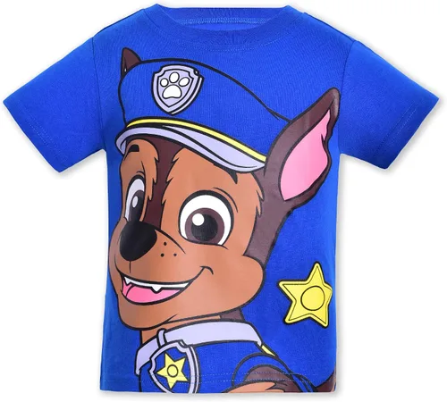 Vista 4 de Nickelodeon Paw Patrol - Paquete de 4 camisetas gráficas para niños pequeños y pequeños