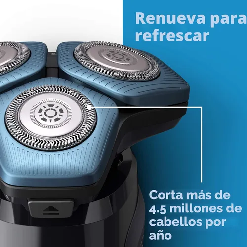 Vista 7 de Philips Norelco Cabezales de afeitado genuinos SH71/52 compatibles con afeitadoras Norelco Series 5000 Angular y 7000, última versión para RQ12/70