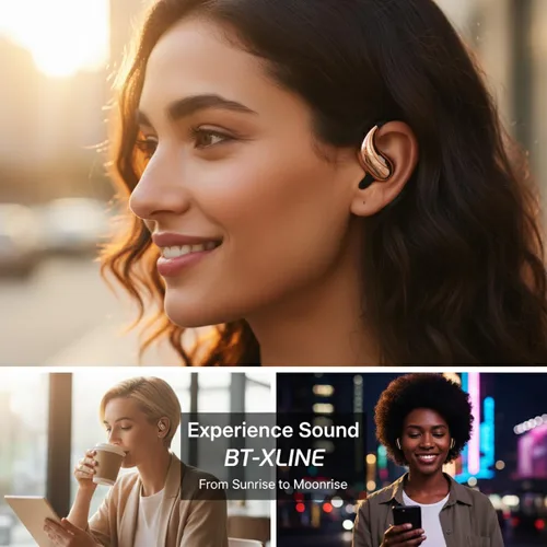 Vista 8 de Auriculares Bluetooth de oreja abierta 6.0, auriculares inalámbricos con ganchos para los oídos, tiempo de reproducción de 36 horas, ajuste cómodo a
