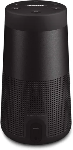 Vista 3 de Bose SoundLink Revolve (Serie II) Altavoz Bluetooth portátil – Altavoz inalámbrico resistente al agua con sonido de 360°, color negro