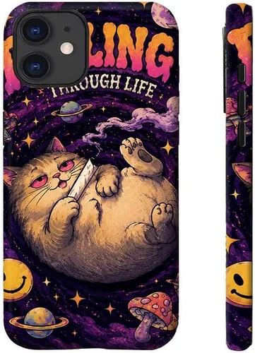 Vista 12 de Funda de teléfono gótico con calavera para iPhone 17, 16, 15, 14, 13, 12, 11 Pro/Pro Max/Plus/Air/mini 7 8 SE, diseño estético oscuro vintage, Skull