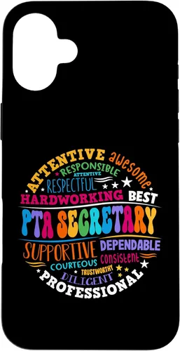 Vista 22 de iPhone 16 Parents Teacher Association Team Supporter PTA Secretary Case