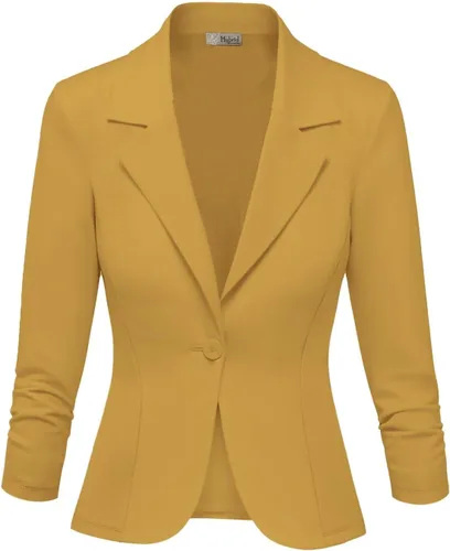 Vista 2 de Hybrid & Company Chaqueta ligera y elástica para mujer, estilo casual, para el trabajo, la oficina, hecha en Estados Unidos