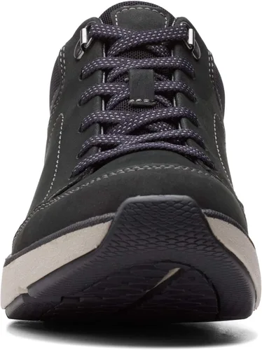 Vista 4 de Clarks Wave 2.0 Encaje Negro NubuckCombinación Textil 9 B (M), Negro