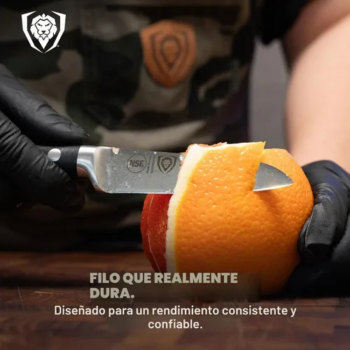 Vista 2 de DALSTRONG, cuchillo de pelar - serie Gladiator - acero alemán de alto carbono - 3.75 pulgadas.