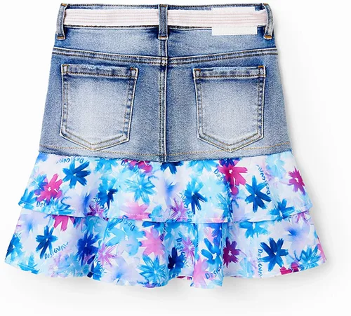 Vista 3 de Desigual Girl Denim Skirt Evase