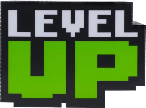 Vista 4 de Paladone Level Up PP8588 - Luz de nivel para juegos con sonido retro, funciona con pilas, multicolor