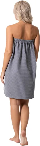 Vista 6 de Robe Direct Quick Dry, Lightweight Waffle Spa/Bath Wrap with Adjustable Closure & Elastic Top