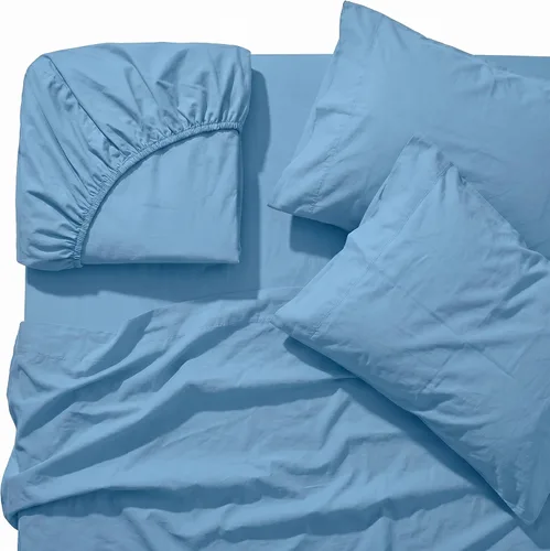 Vista 17 de Perú Pima – Juego de sábana de cama de 285 hilos – 100 % algodón peruano Pima – De percal Pizarra