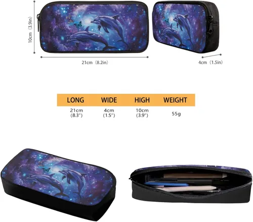 Vista 127 de HUGS IDEA Juego de 3 bolsas escolares con aislamiento térmico para el almuerzo, estuche para lápices
