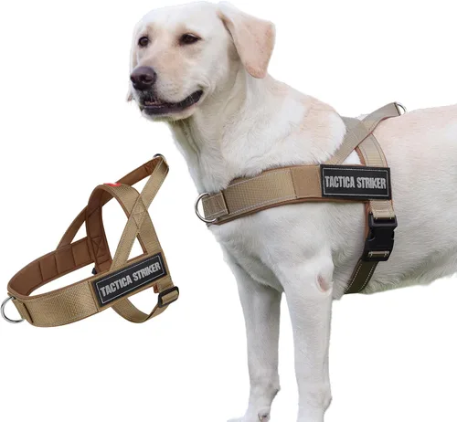 Vista 12 de Arnés para perro, chaleco ajustable mejorado a prueba de escapes, para caminar al aire libre, chaqueta suave y transpirable con tiras reflectantes