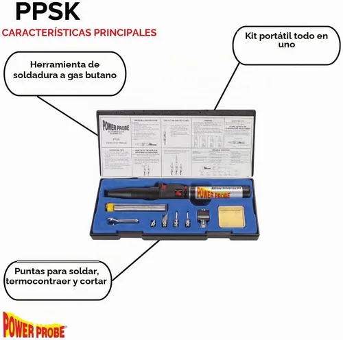 Vista 2 de Power Probe Kit soldador de butano (PPSK)