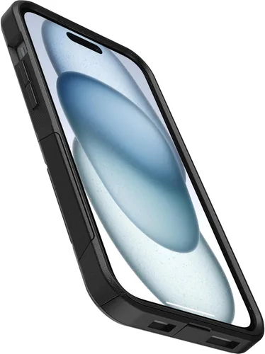 Vista 3 de OtterBox Carcasa para iPhone 15 Plus y iPhone 14 Plus Commuter Series, color negro, delgada y resistente, apta para bolsillo, con protección