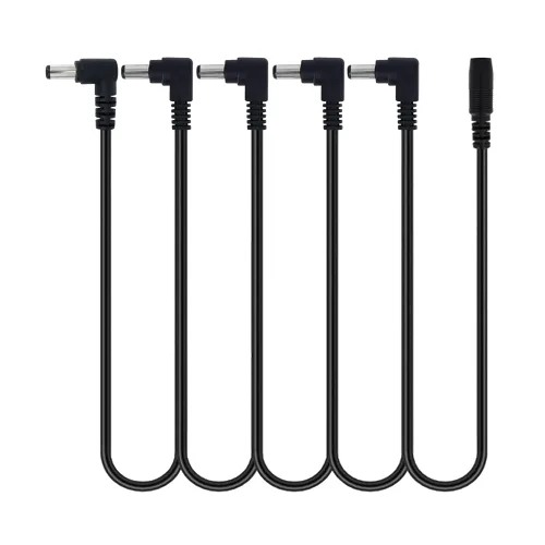 Vista 9 de Cable de alimentación de cadena margarita de 3 maneras DC para adaptador de fuente de alimentación de pedal de guitarra