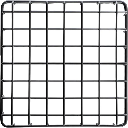 Vista 4 de G.E.T. WB-662-MG - Cesta cuadrada de alambre de almacenamiento de metal para despensa, productos y más, 6 x 6 x 2 pulgadas