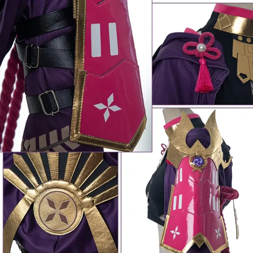 Vista 4 de NSPSTT Genshin Impact Cosplay - Disfraz de todos los personajes, juego completo, disfraz de Halloween para mujeres y hombres