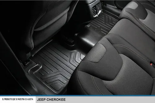 Vista 4 de SMARTLINER Juego de alfombrillas de piso y revestimiento de carga personalizadas para Jeep Cherokee 2014-2023