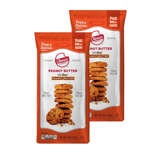 Vista 8 de Classic Cookie, Mini galletas crujientes, brownie de chocolate doble de 7 onzas, 2 bolsas