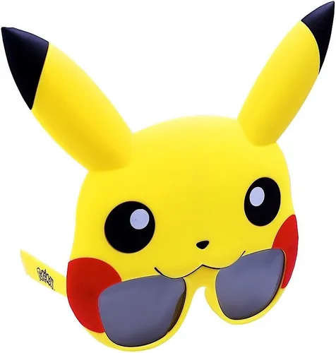 Vista 2 de Lentes de sol Sun Staches de Pokemon (Pikachu, Squirtle, Bulbasaur) , talla única , Amarillo
