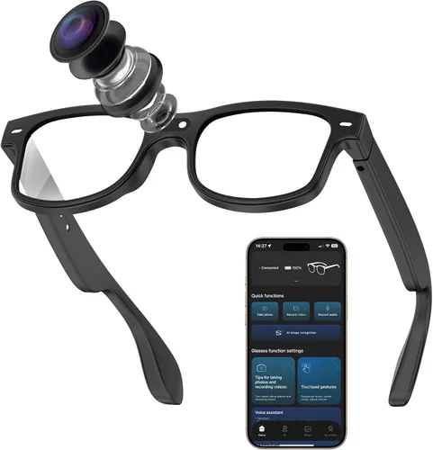 Vista 9 de CJkao Smart Glasses with Camera for Men Women(G3)