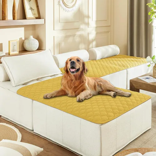 Vista 20 de gogobunny Manta para mascotas 3 veces más resistente, impermeable y a prueba de arañazos; protector de muebles reversible para perros y gatos, funda