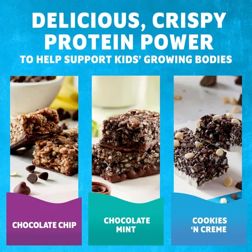 Vista 4 de Clif Kid Zbar Protein Barras de granola, orgánicas, sin OMG, aperitivo para lonchera, variado, barras de 1.27 onzas, 30