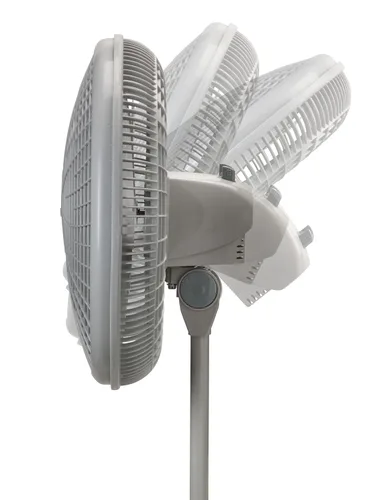 Vista 4 de Lasko Products 2526 Ventilador de pie oscilante ajustable de 16 pulgadas., Plástico, Blanco, 16 - pulgadas