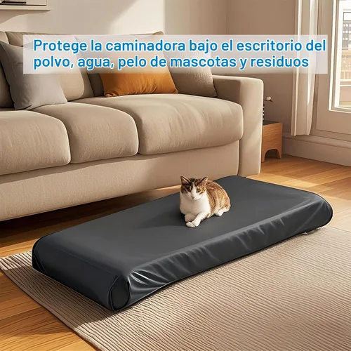Vista 4 de Funda para alfombrilla de caminar para el hogar, funda impermeable y a prueba de polvo para debajo del escritorio - Compatible con cinta de correr