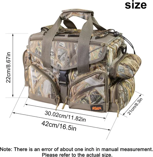 Vista 2 de MYDAYS Bolsa ciega de caza, bolsa de lona flotante para caza de patos, aves acuáticas, paloma, Camo, Táctica