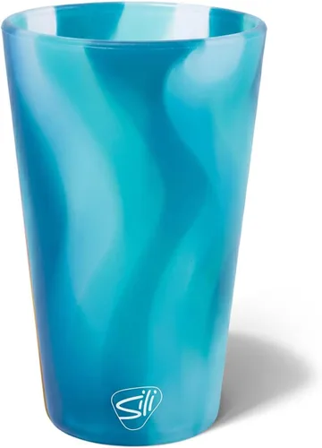 Vista 15 de Silipint Vaso de pinta de silicona de 16 oz – Vaso de silicona reutilizable irrompible sin BPA – Flexible apto para lavavajillas, microondas