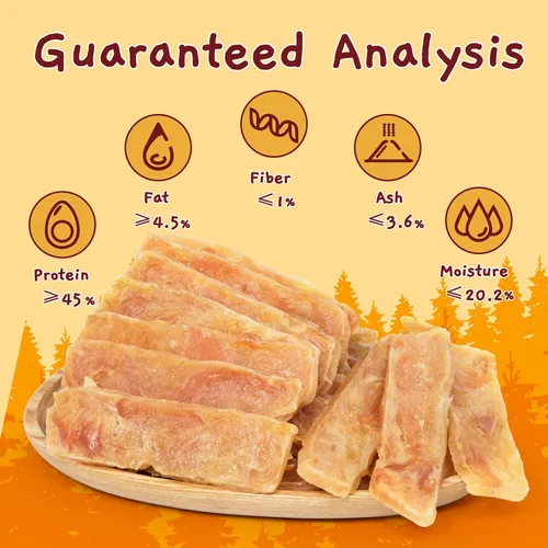 Vista 3 de Jungle Calling Dog Treats - Golosinas de entrenamiento de carne seca de pollo, aperitivos tostados lentos para perros medianos y grandes, golosinas