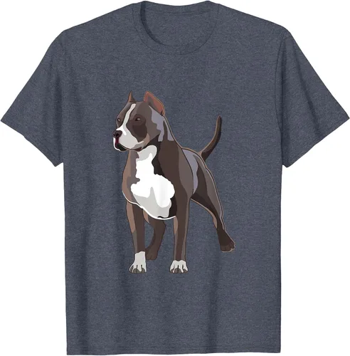 Vista 47 de American Bully Dog Holder Illustration for Dog Lovers T-Shirt Negro