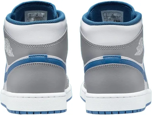 Vista 4 de Nike Air Jordan 1 Mid - Cement Grey / White / True Blue