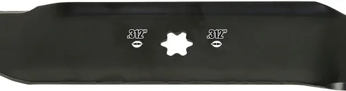 Vista 6 de USA Mower Blades 6 MTD610SBP Elevador alto estándar para MTD Bolens Troy-Bilt Massey Ferguson 942-0610 742-0610 Longitud 19-5/16 pulgadas. Ancho 3