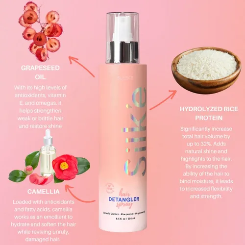 Vista 2 de NUEVO - Silk'e Spray desenredante acondicionador para el cabello, 6.8 fl oz