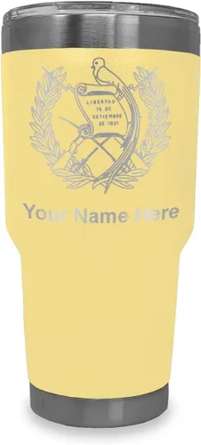 Vista 40 de LaserGram - Vaso personalizado de 20 onzas, bandera de Guatemala (negro) Regalo grabado, acero inoxidable aislado al vacío, grabado con láser