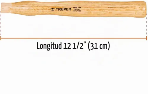 Vista 2 de Truper Mango de repuesto de madera de 12 pulgadas para martillo