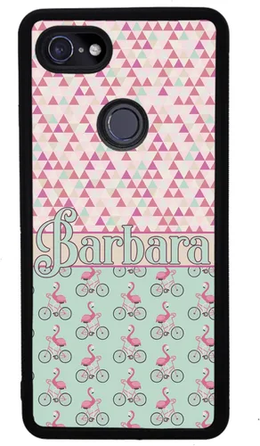 Vista 4 de Flamingo's Riding Bicycle's Bikes - Funda de goma negra compatible con Google Pixel 10, 10 Pro, 10 Pro XL, 9a, 9 Pro, Pixel 9, Pixel 9 Pro XL, 8a, 8
