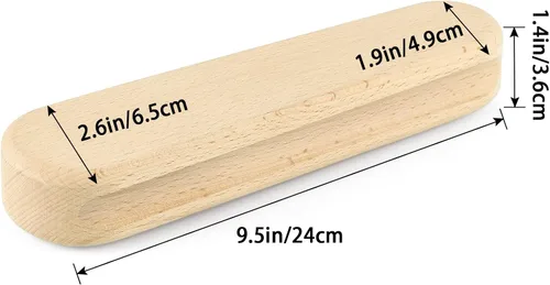 Vista 3 de MOLIGOU Paquete de 2 palillos de madera para costura, para coser y presionar costuras