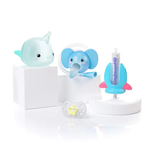 Vista 10 de Dispensador de medicina Playhouse MD, Rocket - Jeringa de medicación líquida para recién nacidos, bebés, niños pequeños y niños de preescolar - Kit