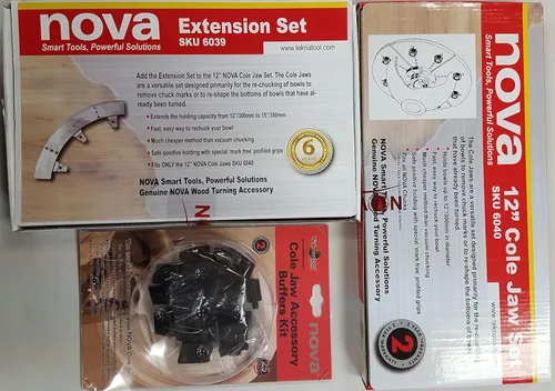 Vista 6 de Mandíbulas Nova Cole de 12 pulgadas con extensores a 15 pulgadas y kit de sujeción HD (Nova 6040, 6039, 6030)