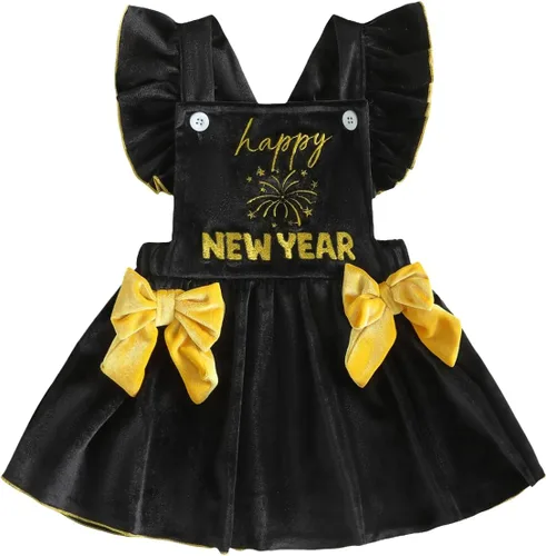 Vista 9 de Vestido de bebé niña con mangas con mosca cruzada sin espalda Pumpkin Face