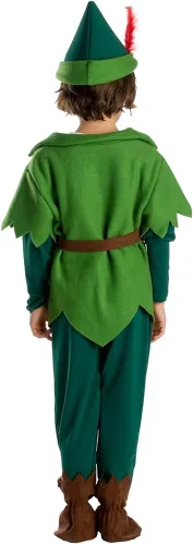 Vista 2 de Dress Up America Disfraz de Peter Pan para niños, disfraz de cuento de hadas para niños