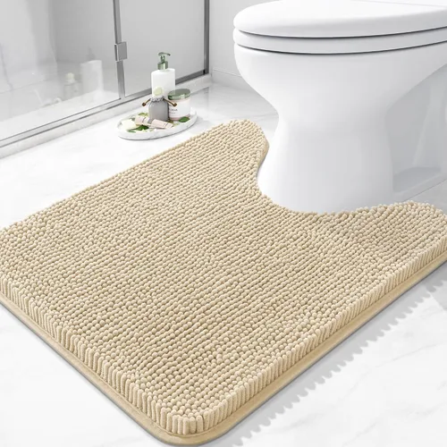 Vista 17 de Arotive Alfombras de baño de felpilla extrasuaves y absorbentes, de 24 x 16 pulgadas, lavables a máquina, parte trasera de goma antideslizante
