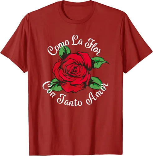 Vista 50 de Como La Flor - Bailar Cumbia - Mexican Rose Fiesta Regalo Camiseta Negro