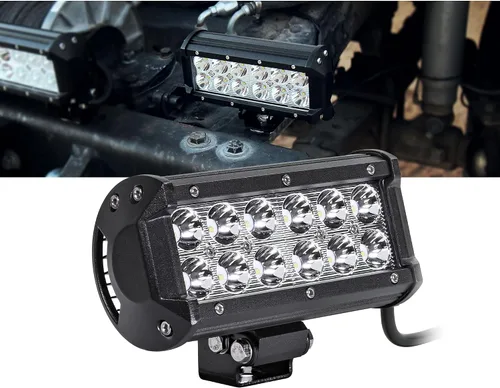 Vista 12 de Faro delantero de 4" LAMPHUS Cruizer de 18W, LED CREE para auto y motocicleta, 4", Inundación