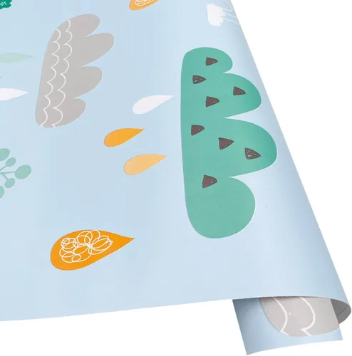 Vista 8 de Revestimiento de estante azul arcoíris nube autoadhesiva para cajón de papel de dibujos animados decoración de pared para dormitorio, cajas